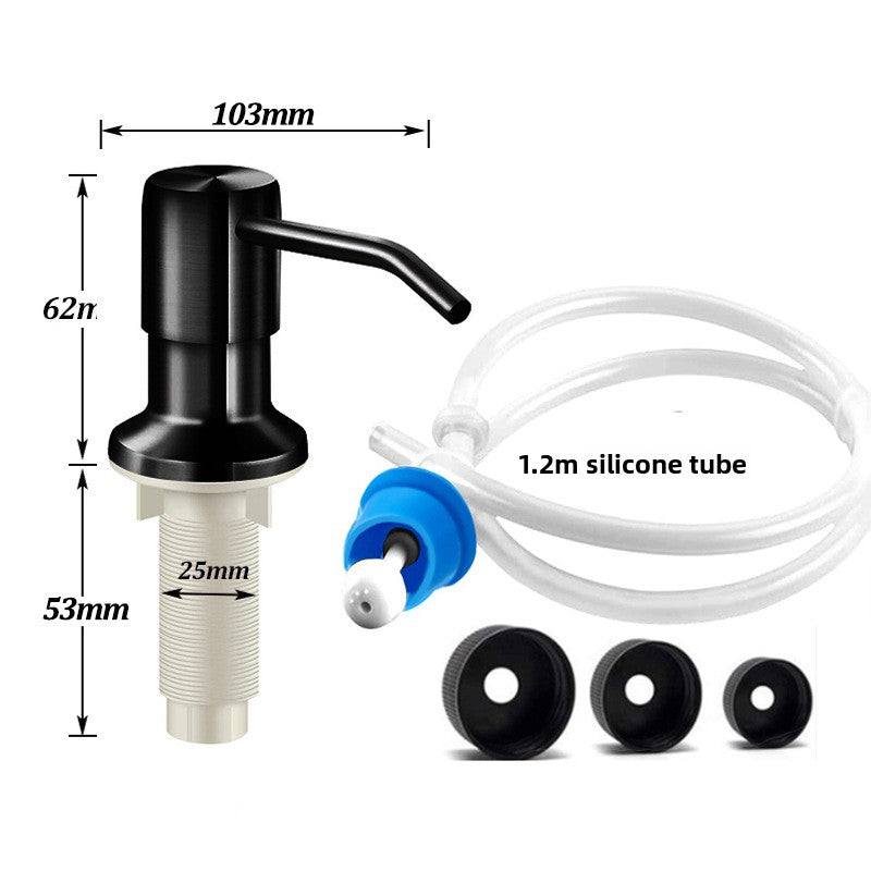 Stainless Steel Wall Mount Hand Press Soap Dispenser