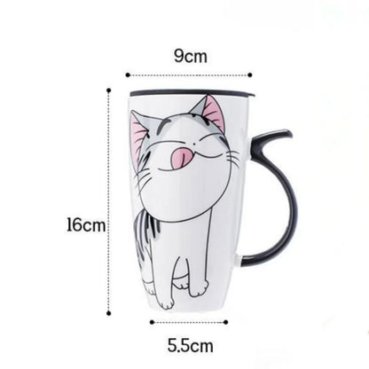 Cute Cat Ceramics Coffee Mug