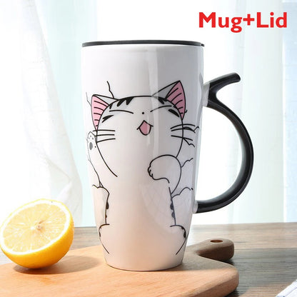 Cute Cat Ceramics Coffee Mug