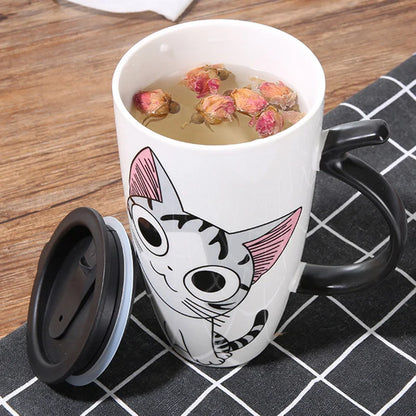 Cute Cat Ceramics Coffee Mug