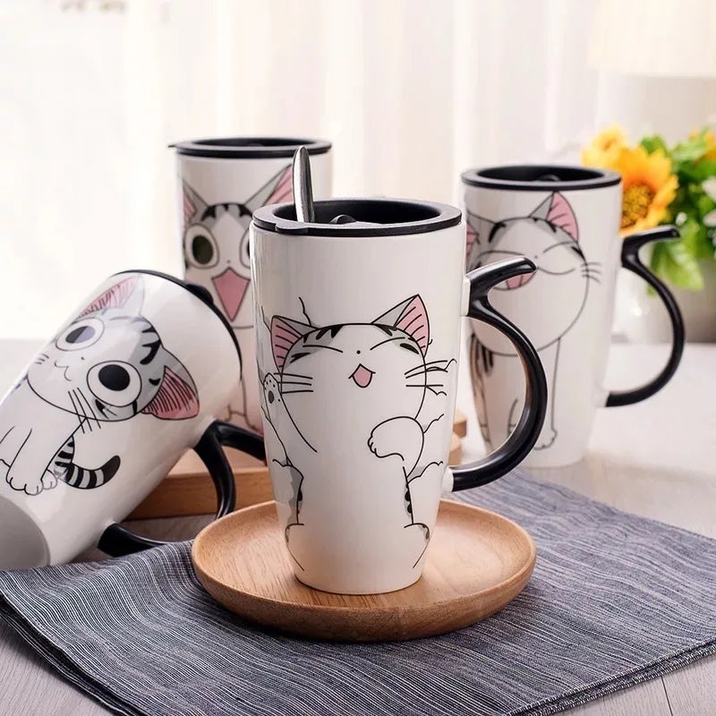 Cute Cat Ceramics Coffee Mug