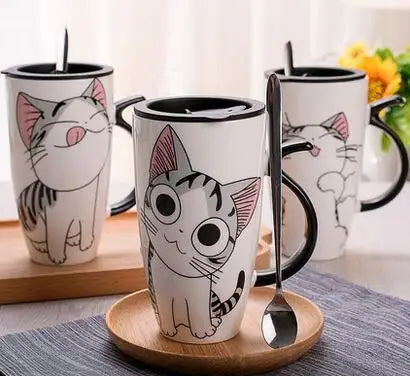 Cute Cat Ceramics Coffee Mug