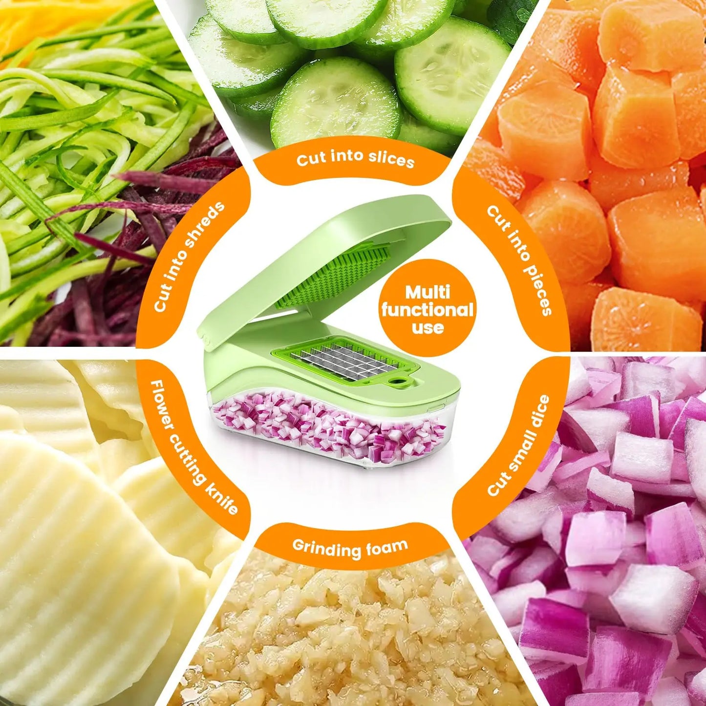 7/17 in 1 Multifunctional Vegetable Chopper
